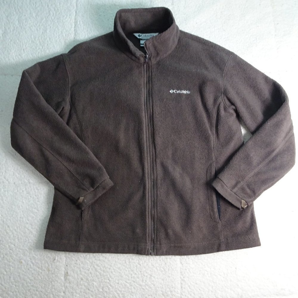 Columbia Interchange Brown Fleece Jacket XL